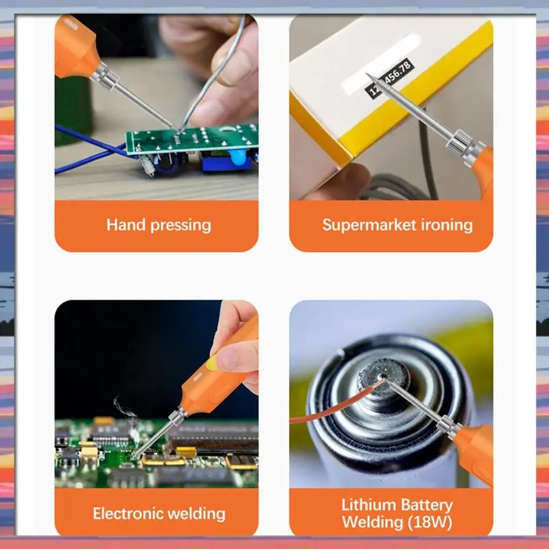 

AFBC USB Portable Soldering Iron Set Mini Home Student Soldering Torch Wireless Lithium Battery Repair Tools