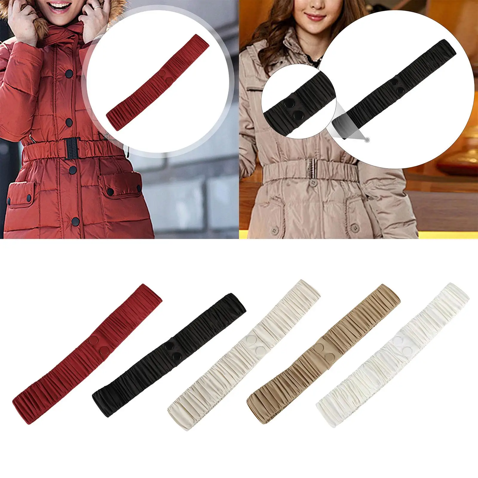 

Ремень Cinch, эластичные аксессуары для одежды, украшение, плиссированный мятый пояс, женский ремень, для куртки, мягкая одежда, пуховик