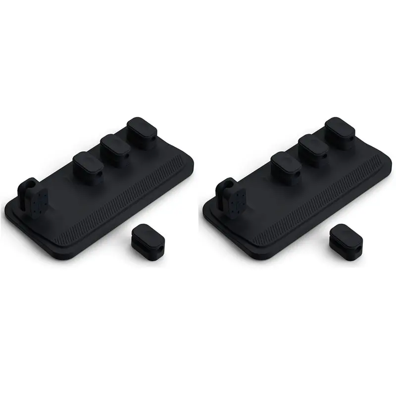 2X Magnetischer Mauskabel-Organizer, Desktop-Kabelclip-Schutz, Kabelaufwickler, Reihenstecker-Fixierung, USB-Ladekabelhalter
