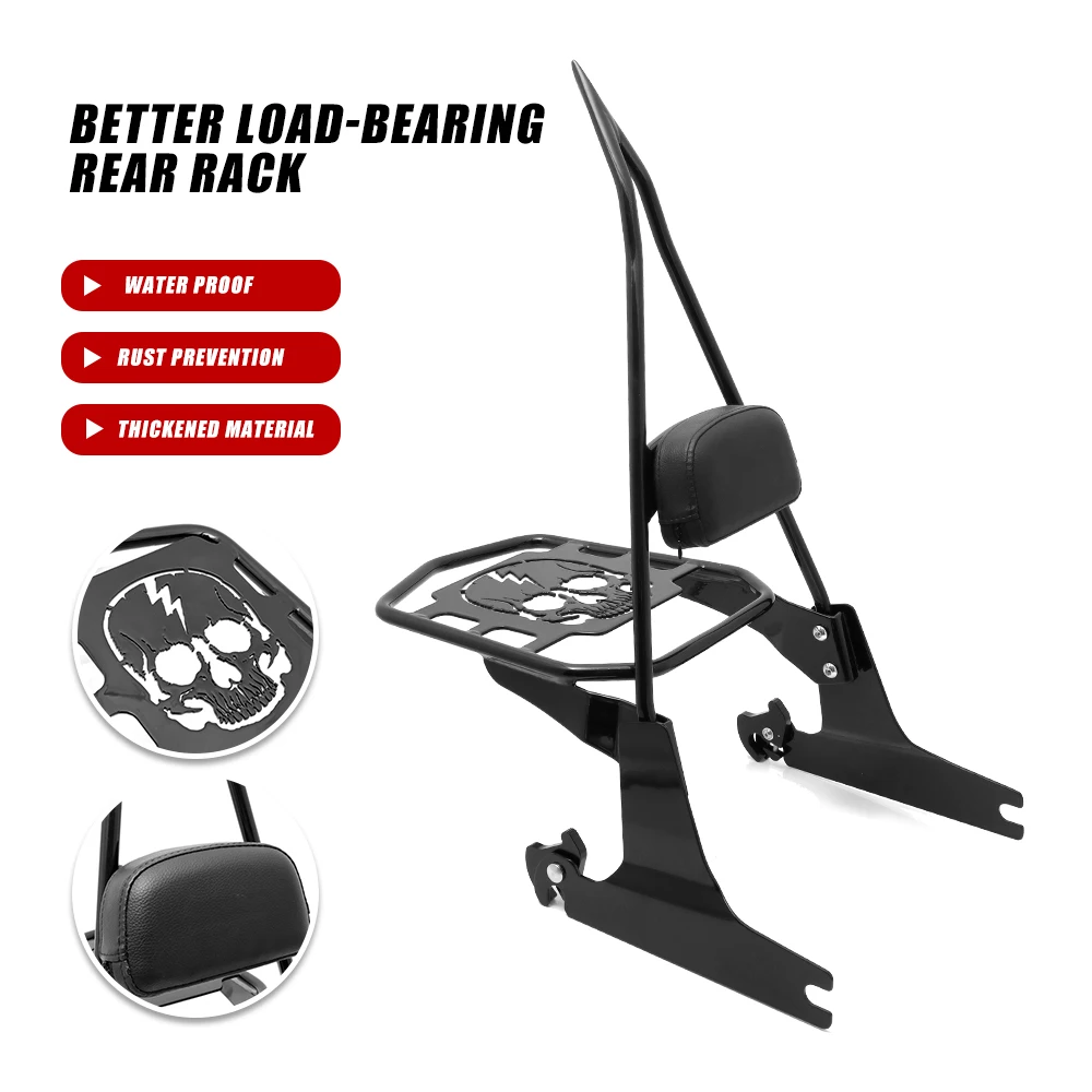 

Adjustable Sissy Bar Backrest For Harley Softail Custom 2005-2015 06 Motorcycle Passenger Backrest