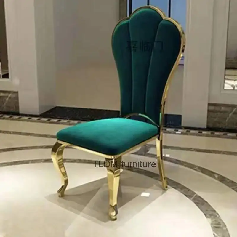 Sillas de salón de cocina, Comedor de diseño, silla de cuero para eventos altos, taburetes de Bar, diseño Vintage, muebles de Hotel