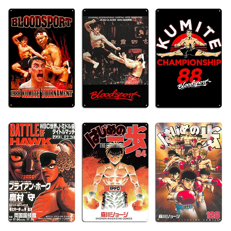 Inoki Tenryu Cover Metallplakette Poster Create Create Wall Cave Gedrucktes Design Inoki Tenryu Blechschild Poster