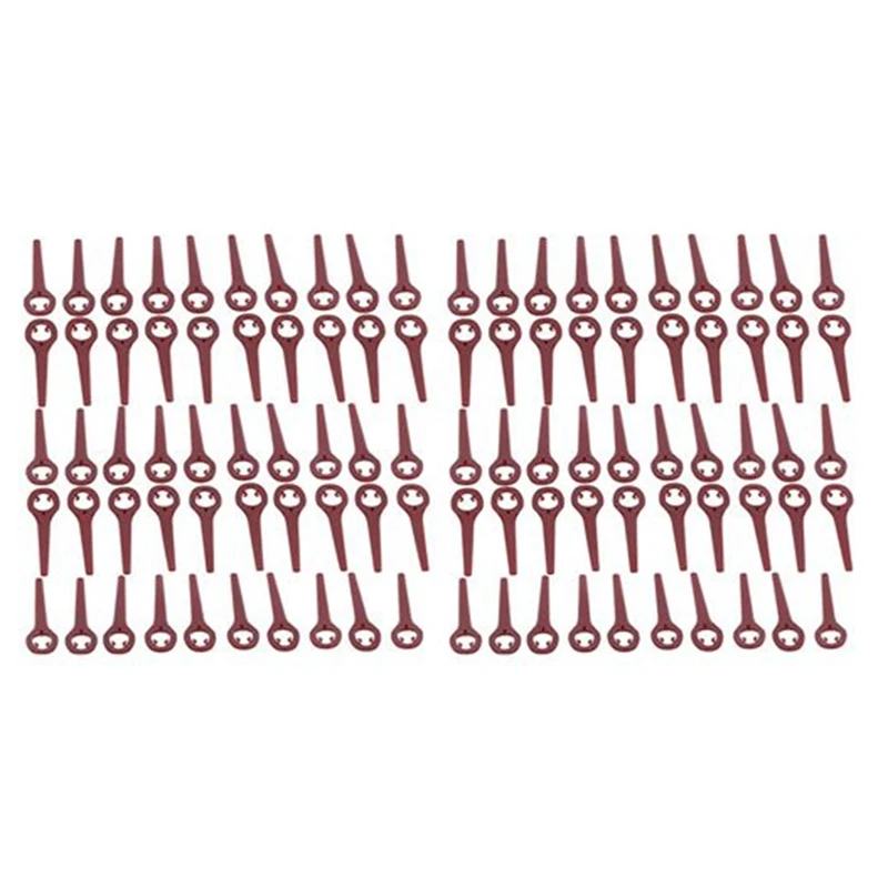 

100 Pack Lawn Mower Blades Lawn Mower Plastic Blades Cutting Blades For Gardening Accessories Knives