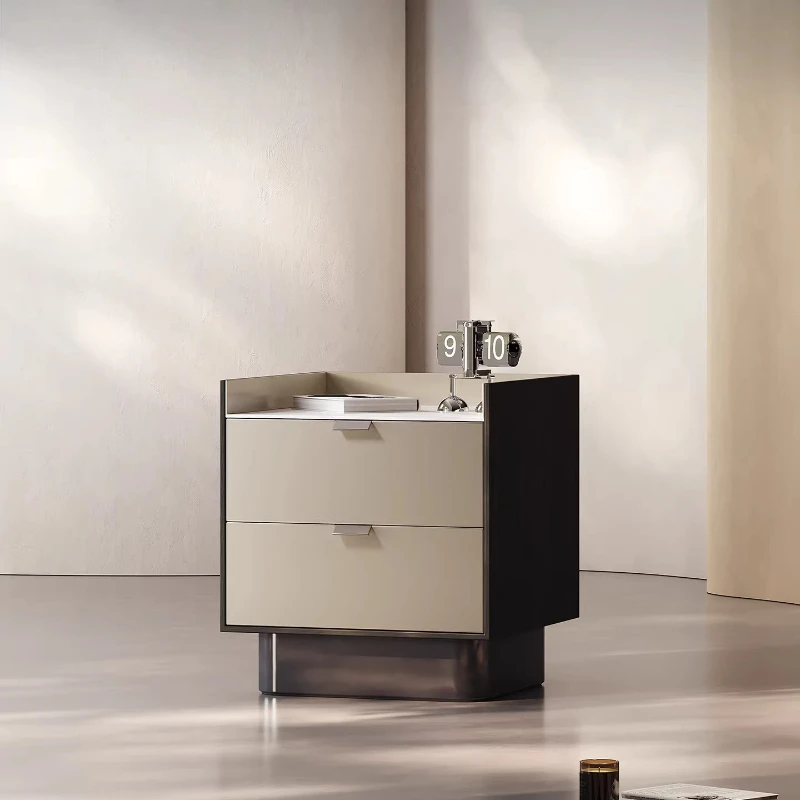 

Unique Bedroom Bedside Table Trendy Storage Cabinets Drawers Nightstand Nordic Mid Century Modern Criado Mudo Home Furniture