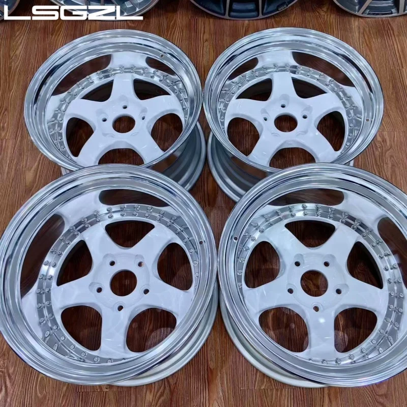 LSGZL Custom Deep Dish Forged Alloy Polish Rim 5x114.3 5x130 5x120 15-26 Inch Wheels for cadillac Ram chevrolet BMW