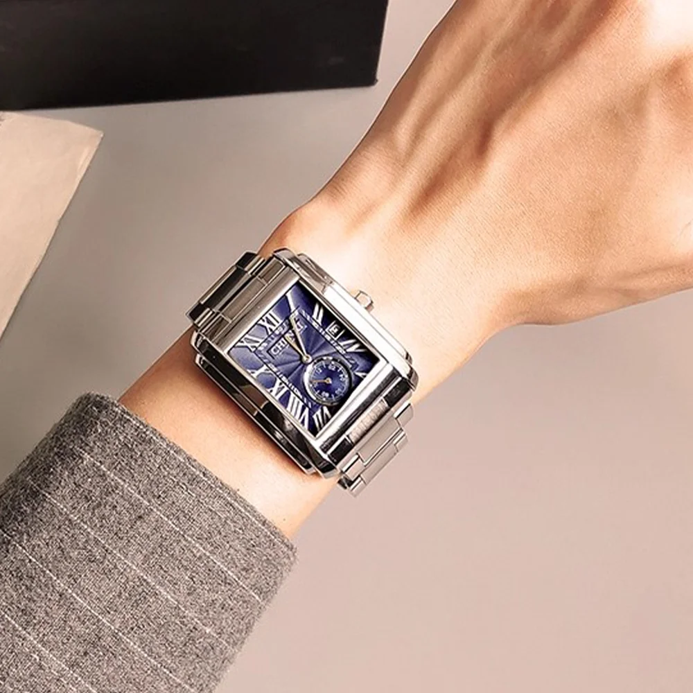 CHENXI プレミアムブランド 高級メンズ腕時計 スタイリッシュスポーツメンズ腕時計 夜光日付表示 防水クォーツ時計