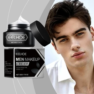 EELHOE BB Cream for Men Cosmetics Lasting Centella Asiatica Facial Brightening Skin Care Products Full Coverage Makeup Cream 50g