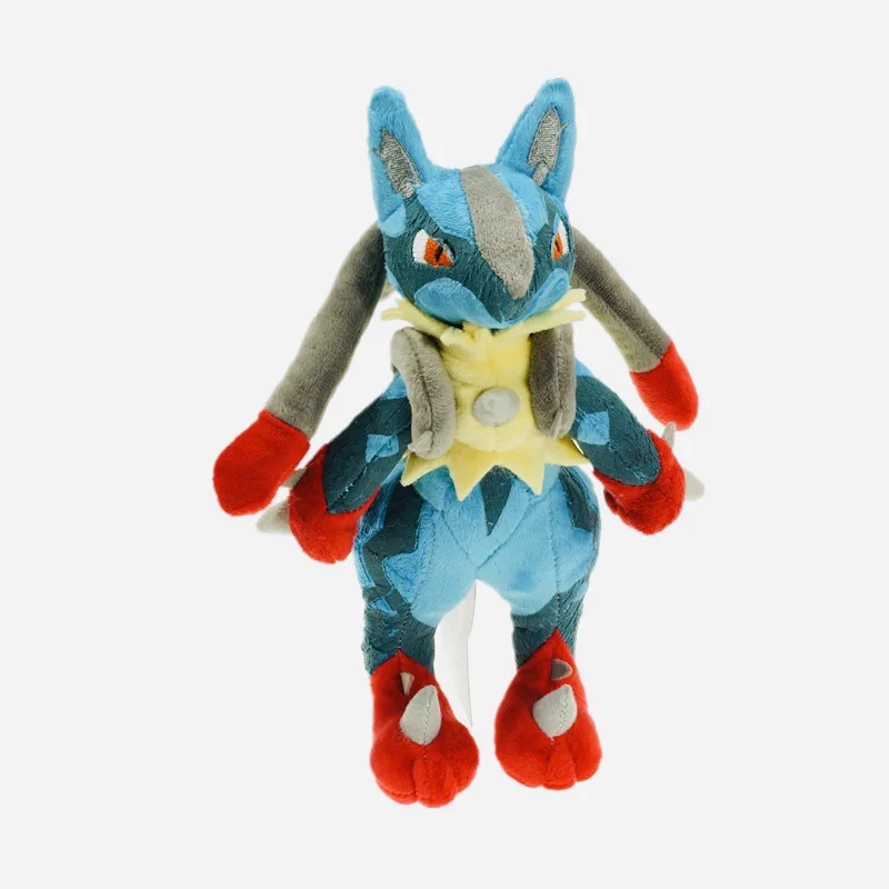 Kawaii 25 cm Grote Knuffel Gevulde Pop Ultra Evolved Lucario Luriou Evolution Leuke Kinderen Verjaardagscadeau Plushie voor kinderen