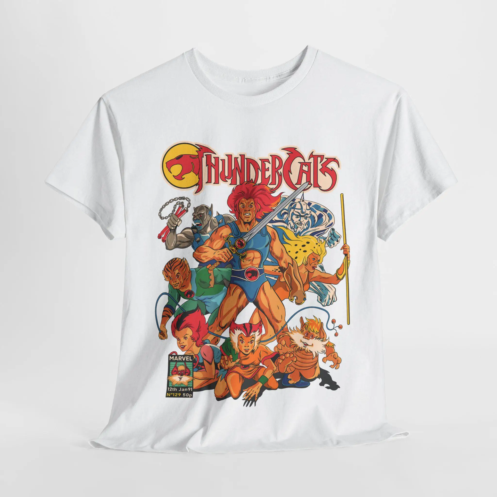 ThunderCats Anime Gift, Anime Shirt, Anime Shirt, Anime Pattern T-shirt, Men's and Women's Summer Cotton Loose Fashion Top image 3