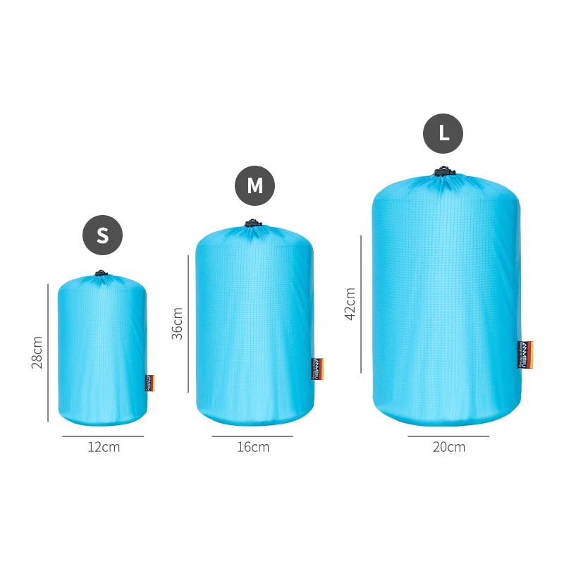 ANMEILU Dry Sack Dry Bag Splash-proof Bags Hiking Camping Bag Stuff Sacks Ultralight Drawstring Outdoor Waterproof Storage Bag