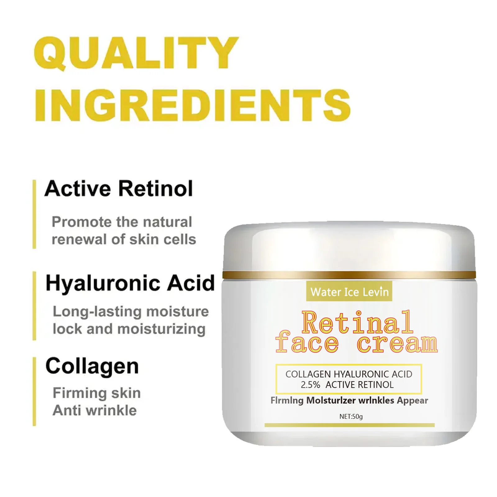 Frischer Creme-Honigbalsam, verbessert die Elastizität und spendet der Haut, lockt Feuchtigkeit, verbessert die Hautstruktur und widersteht die Alterung