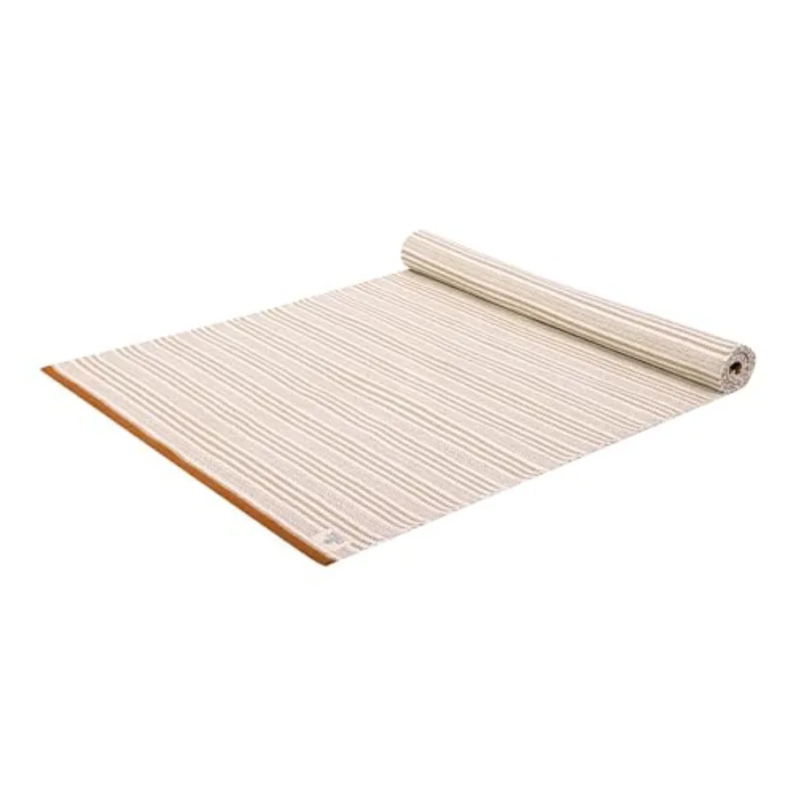 

MELLOWBUFF Hand-Woven Cotton Yoga Mat 100% Natural Cloth Yoga Rug for Hot Yoga, Exercise, Workout, Fitness and Meditation Absor