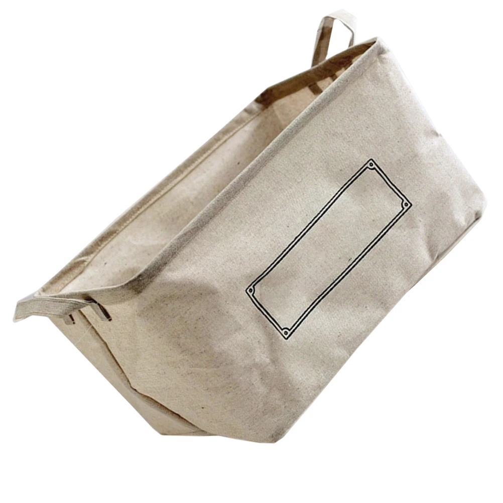 

Desktop Storage Basket Home Portable ganizer Kids Toys Linen Large Capacity Foldable Cotton Basket Storage Box Home Kitchen