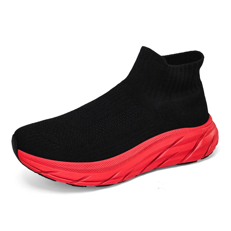 Men Running Shoes Lovers Sock Sneakers Breathable Comfortable Lightweight Classic Fashion Casual Slip-ons  Sports Footwear