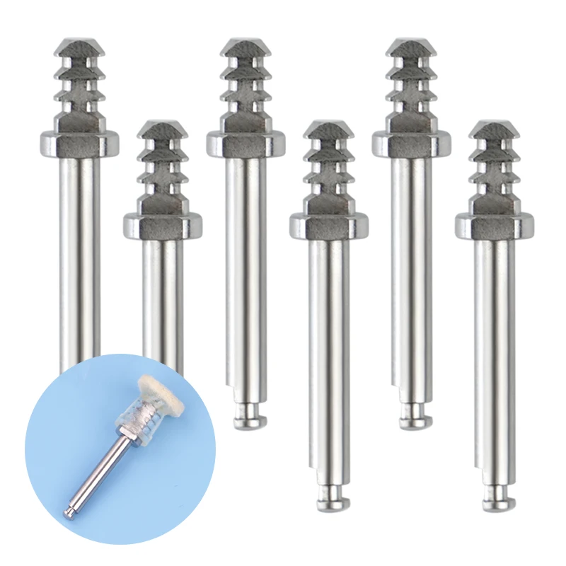 

6pcs Dental Mandrel Composite Polishing Disc Rotary Clamp Rod RA Shank Finishing Mandrel High Gloss Polishing Dentistry Material