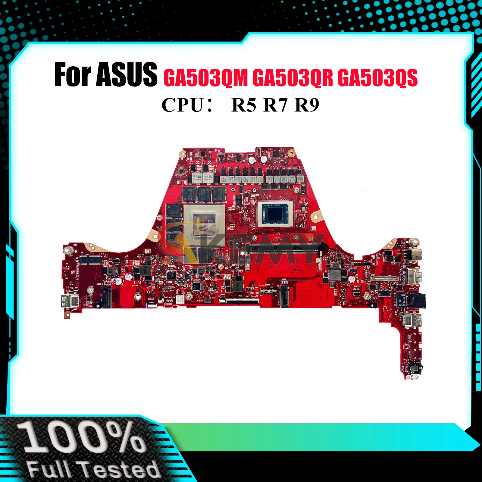 

GA503QS Laptop Motherboard For ASUS ROG Zephyrus G15 GA503QS GA503QM GA503QR GA503Q Mainboard W/ R5 R7 R9 CPU tests OK fast ship
