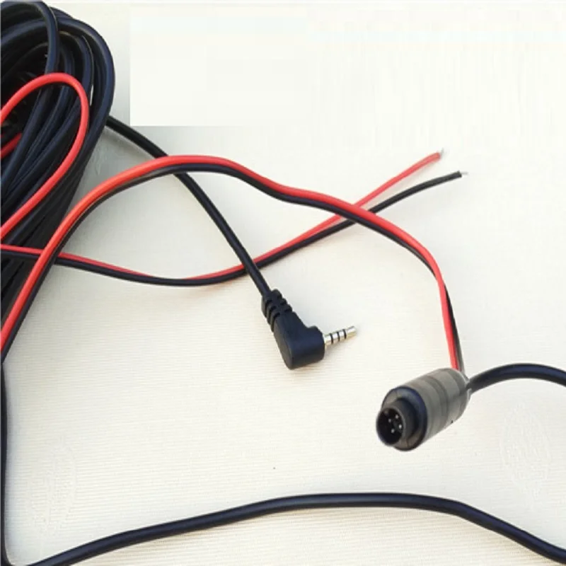 15m 10m 12V/24V 4Pin Car DVR Dash Camera Cable Wire Rear View Camera 2.5mm Jack Reversing Image Extension Video Cable Cord