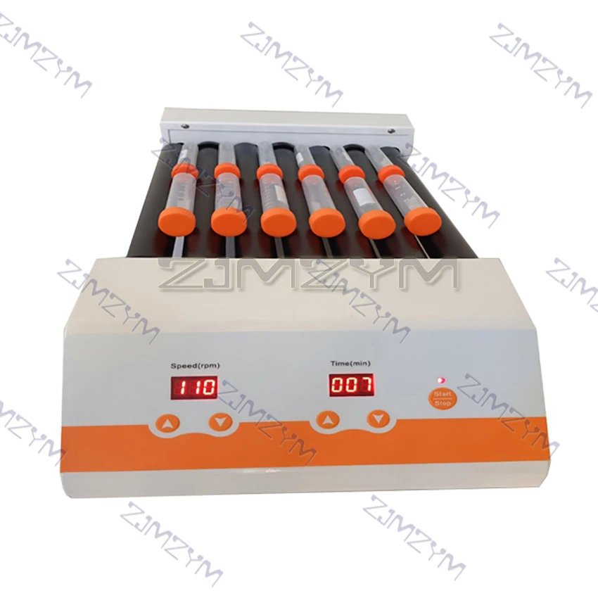 5/7ลูกกลิ้งเลือดผสมแนวนอน Rotator เลือดผสมหลอด Roller Rolling หลอดเก็บเลือดผสมกับจับเวลาความเร็ว110Rpm