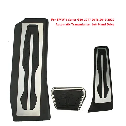 Для BMW 1, 2, 3, 4, 5, 6, 7 серий, GT, X3, X4, X5, X6, Z4, F10, F15, F30, F31, F34, G30: накладки на педали газа, тормоза и у...