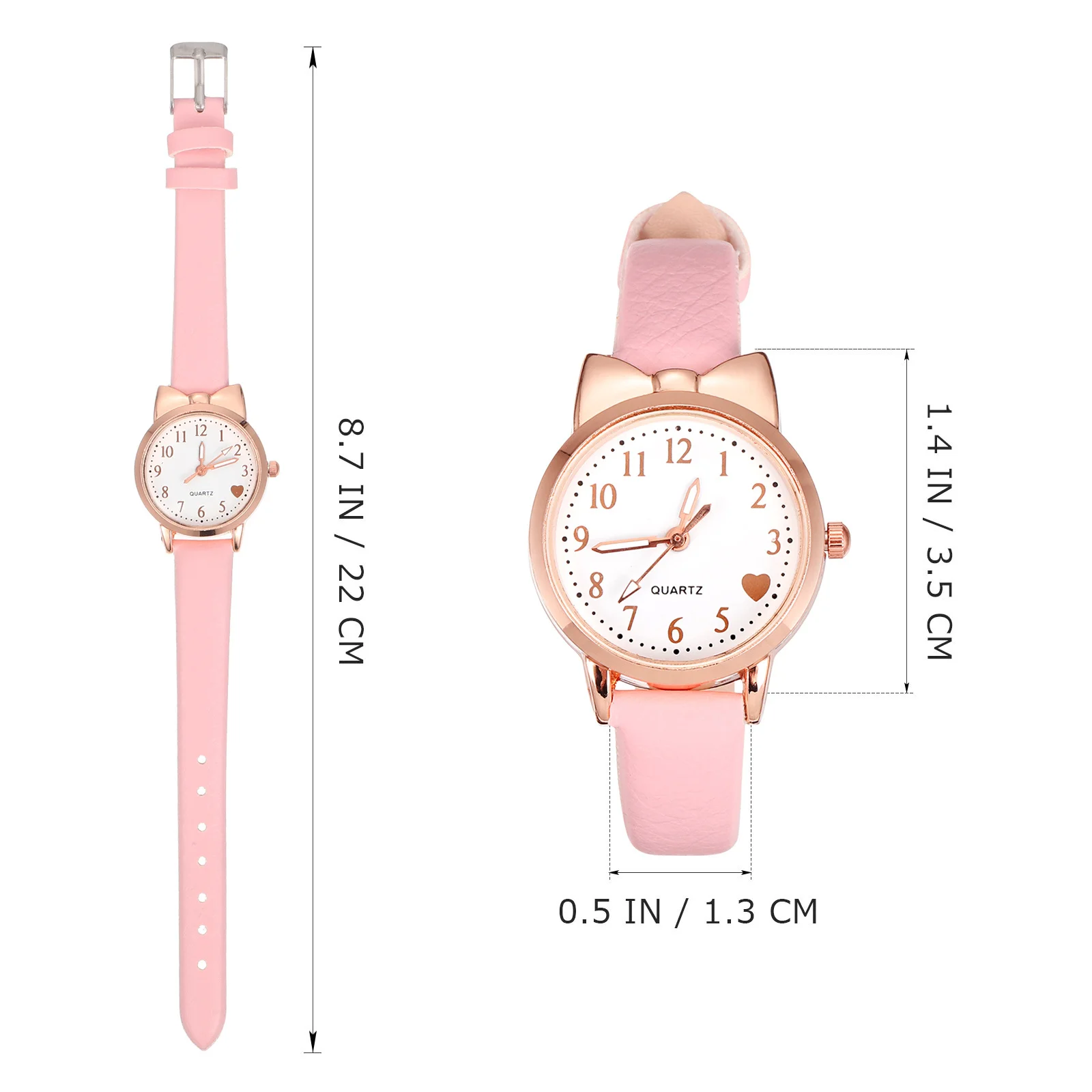 ساعات كوارتز تناظرية للتوهج الليلي، ساعة يد قابلة للتعديل، ألوان زاهية متينة، تصميم كرتوني طويل