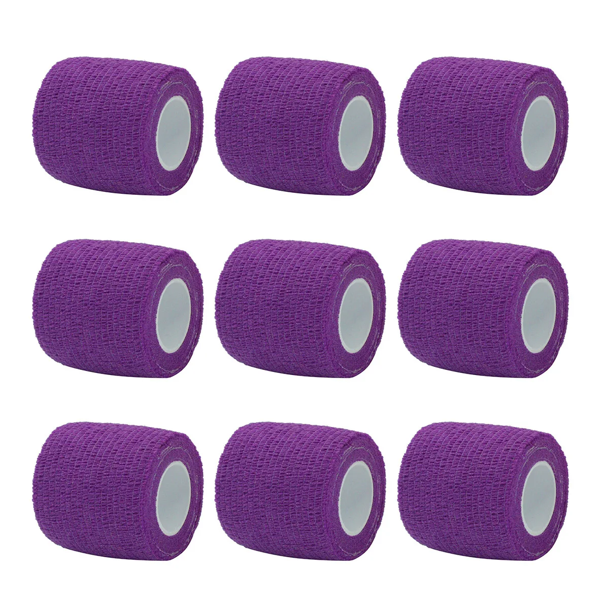 1/6/10Pcs Purple Sport Self Adhesive Elastic Bandage Wrap Tape Elastoplast For Knee Support Pads Finger Ankle Palm