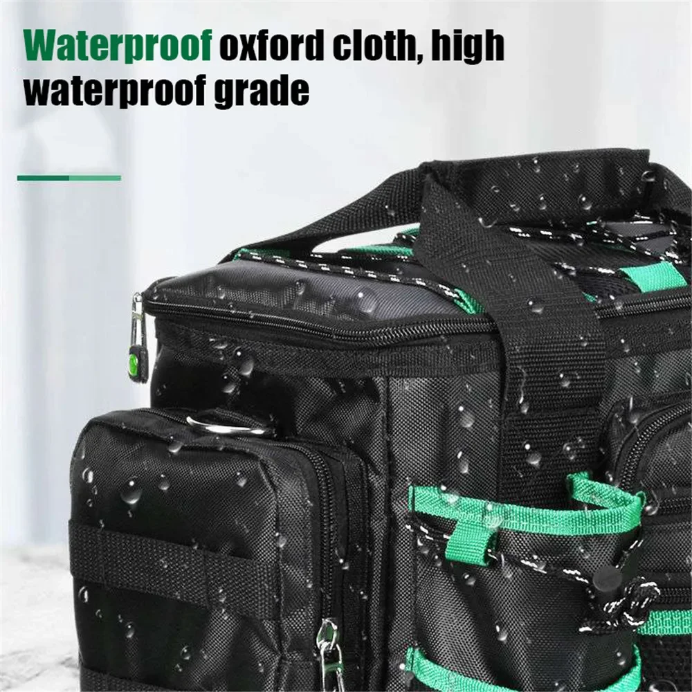 New Heavy Duty Multifunctional Tool Bag Wear Resistant Large Capacity Multi-pocket Adjustable Strap Electrician Tool Organizer