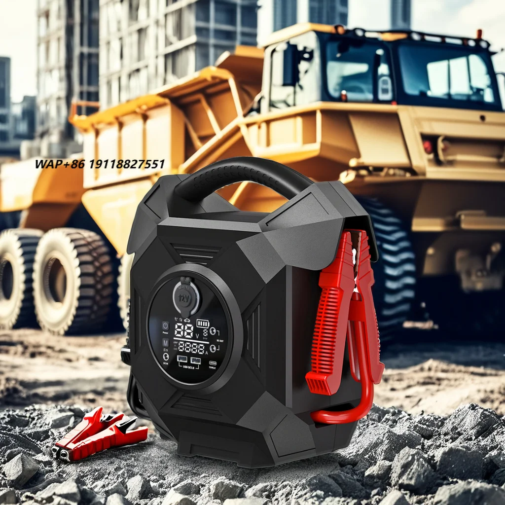 High Power Car 12 24V Jump Starter 30000A Peak Current Battery Booster Pack for Heavy Duty Semi Truck Motorcycle
