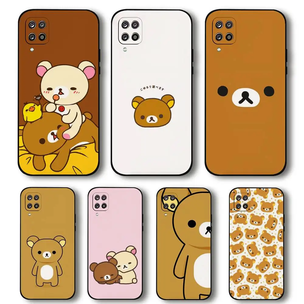 

Милый чехол для телефона R-Rilakkuma для Samsung Galaxy S21 S22 S23 S24ULTRA S25ULTRA FE Ultra Plus5G A52S, мягкий чехол