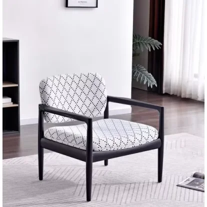 

Italian Minimalist Living Room Chair Solid Wood Nordic Furniture Simple Home Office Apartment Adjustable Height Modern Style