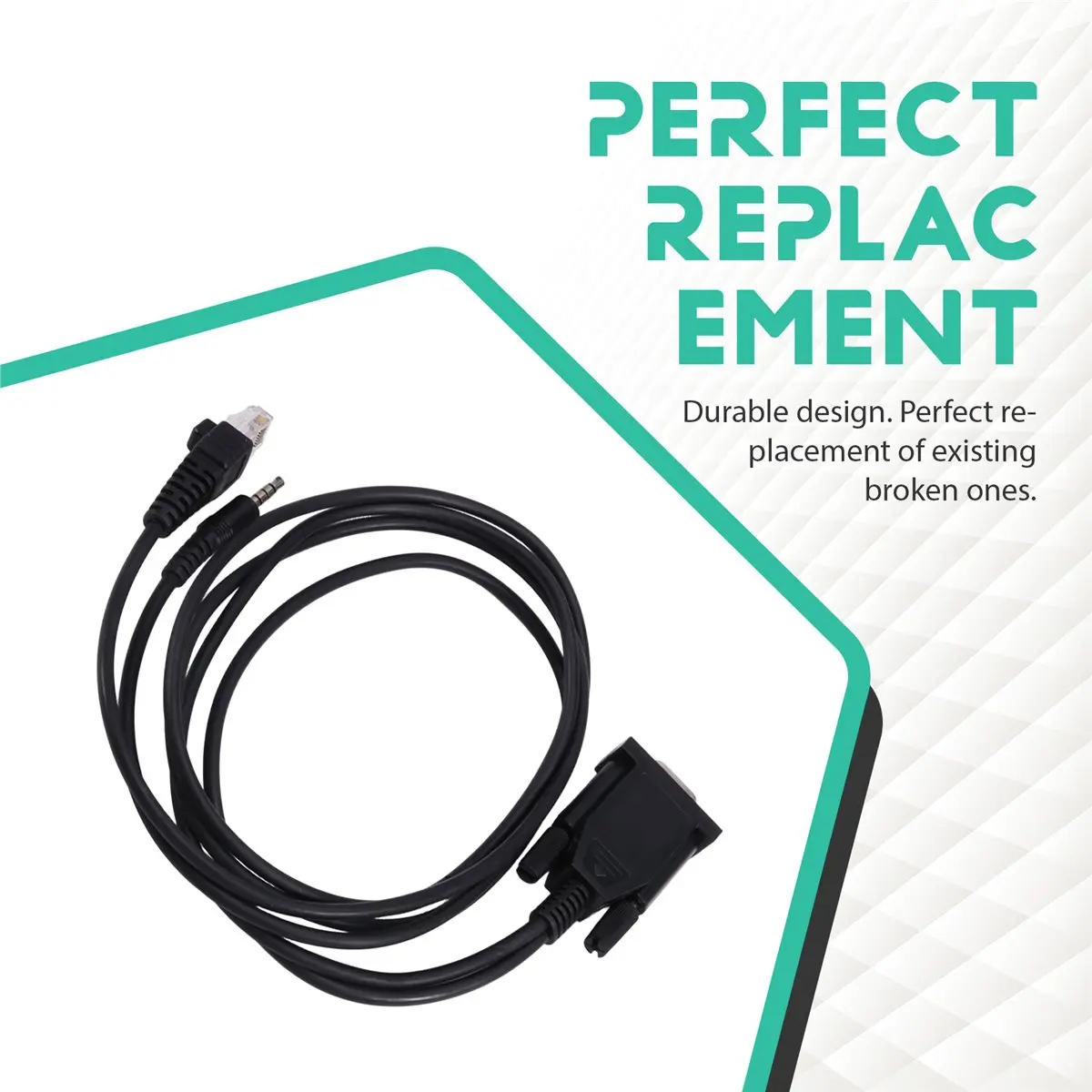 2 in 1 Programming Cable DB9 COM Port 2in1 for VX2200 VX2508 VX160 VX3R FT-2500 -2008 VXR-1000 Radio