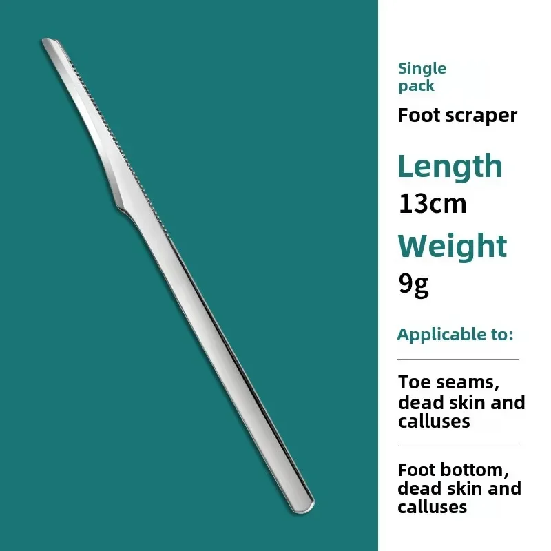Foot Scraper Stainless Steel Foot Care Pedicure Scraper Portable Nail Clippers Exfoliating Dead Skin Calluses Tools Professional