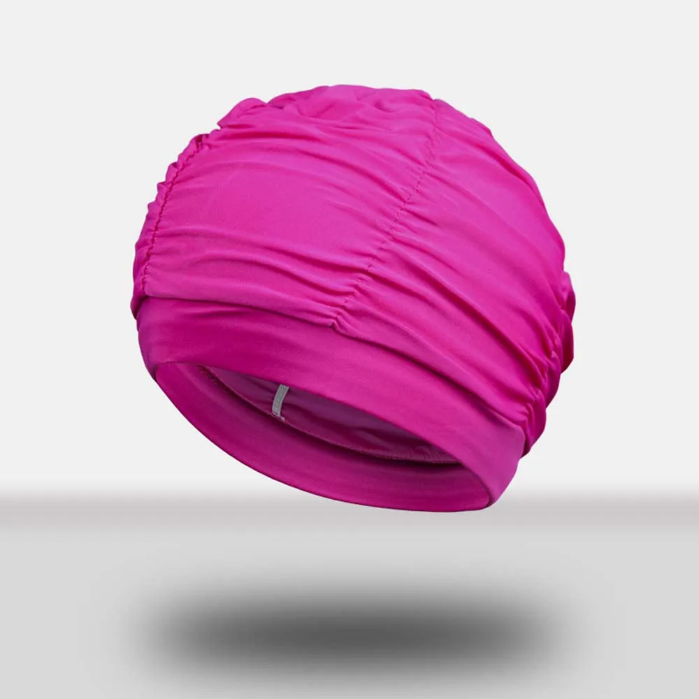 

Unisex Men&Women Elastic Fabric Waterproof Bathing Ear Protect Diving Hat Swim Pool Hat Swimming Caps