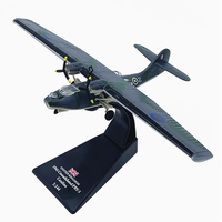 AMER 1:144 Scale British PBY-5 Seaplane Model Reconnaissance Aircraft Alloy Aircraft Model Commemorative Collection