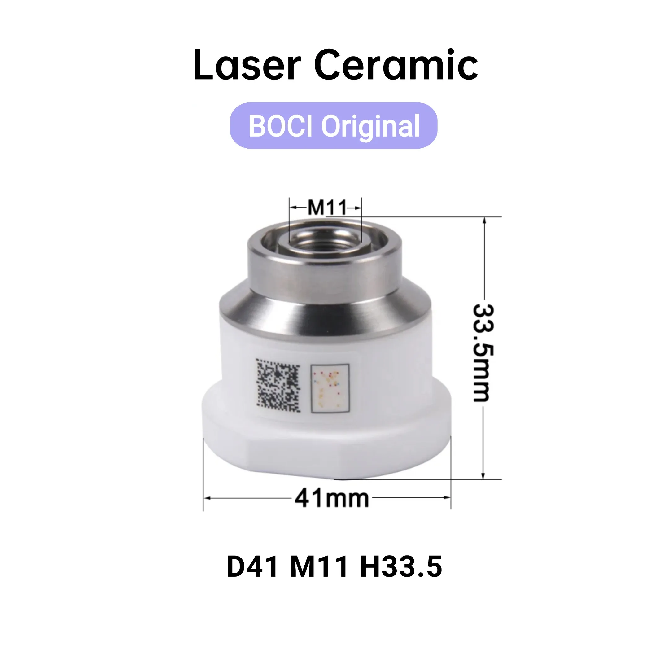 Header 5Pcs/Lot BOCI Original Laser Ceramic Ring D41 M11 Nozzle Holder Ring For High Power BOCI Laser Cutting Head
