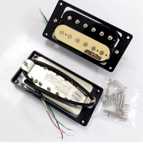 Upgrade Humbucker Pickup Wilkinson Zebra 4C Double Coil Pickups 1VIT Wiring Harness 1 Set