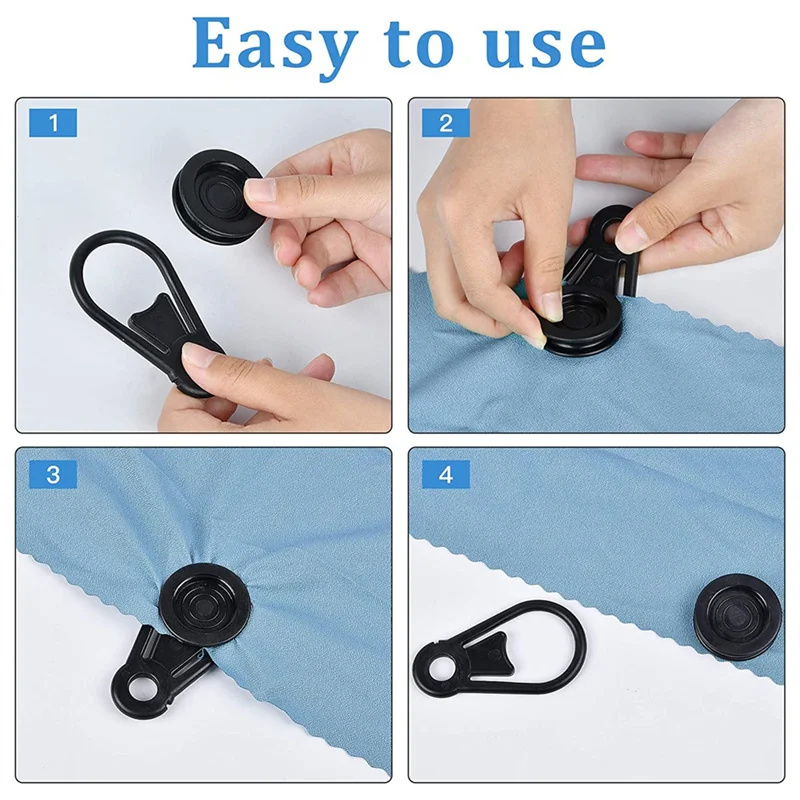 Tarp Grabbers Movable Tarp Clips for Outdoor Camping Tent Awning Banner Cover Tarps and Plastic Sheeting HOT