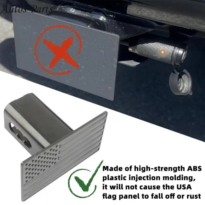 

57BA 2 Inch Trailer Hitch Cover With Anti Theft Lock Dustproof For Tru