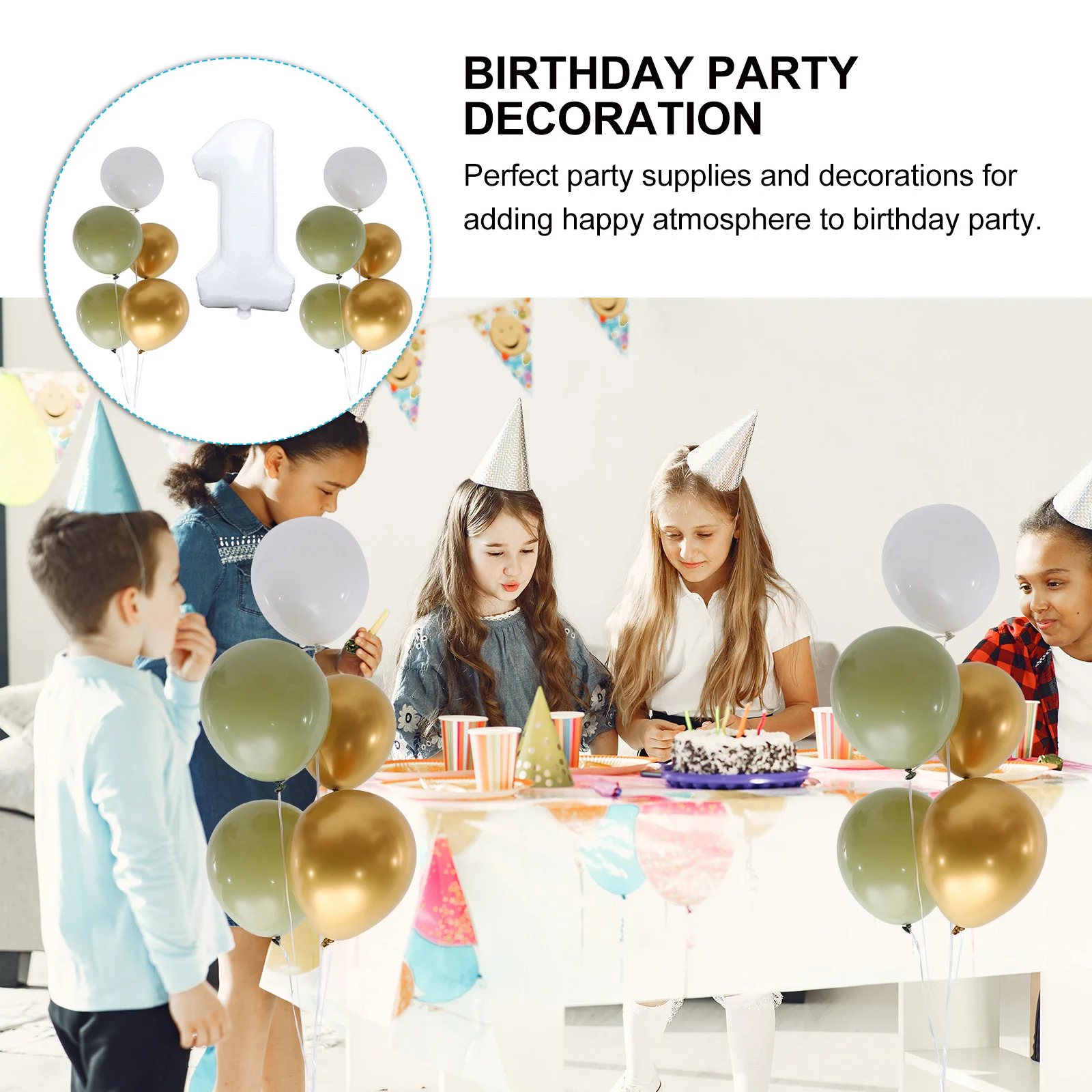 

Bouquet of Digital Balloons Party Decorations for Kids Number Birthday Combination First Emulsion