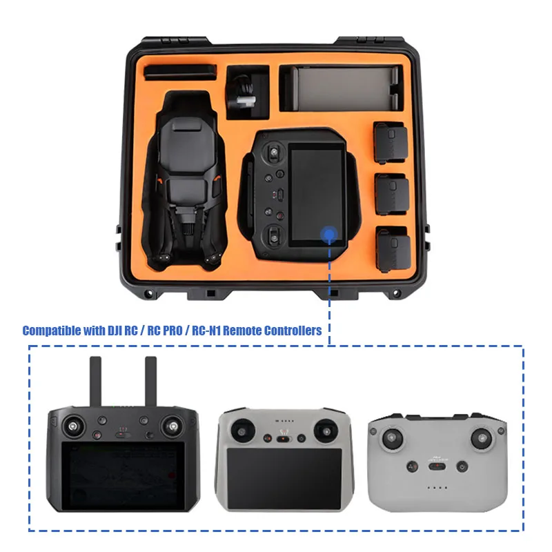 VOLODYMYR for DJI Mavic 3 Pro/Mavic 3 Classic/Mavic 3 Explosion Proof Case Bag Portable Waterproof Box Hard Shell Large Capacity