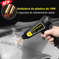 New Plastic Welding Machine Car Bumper Repair Welder Heat Laminator Bumper Repair with 400Pcs Nail Plastic Crack Repair Tool Box