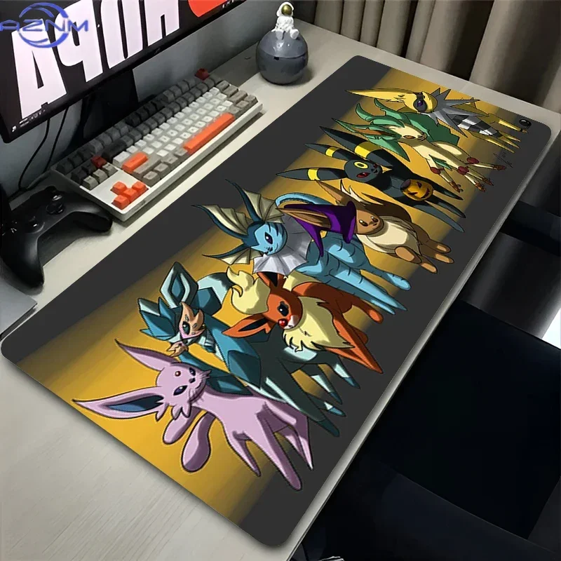 Office Mouse Pad Computer Pokemon For E-sports Players Laptop Keyboard Pad Natural Rubber XXL Mousepad Cool Tech Gaming Desk Mat