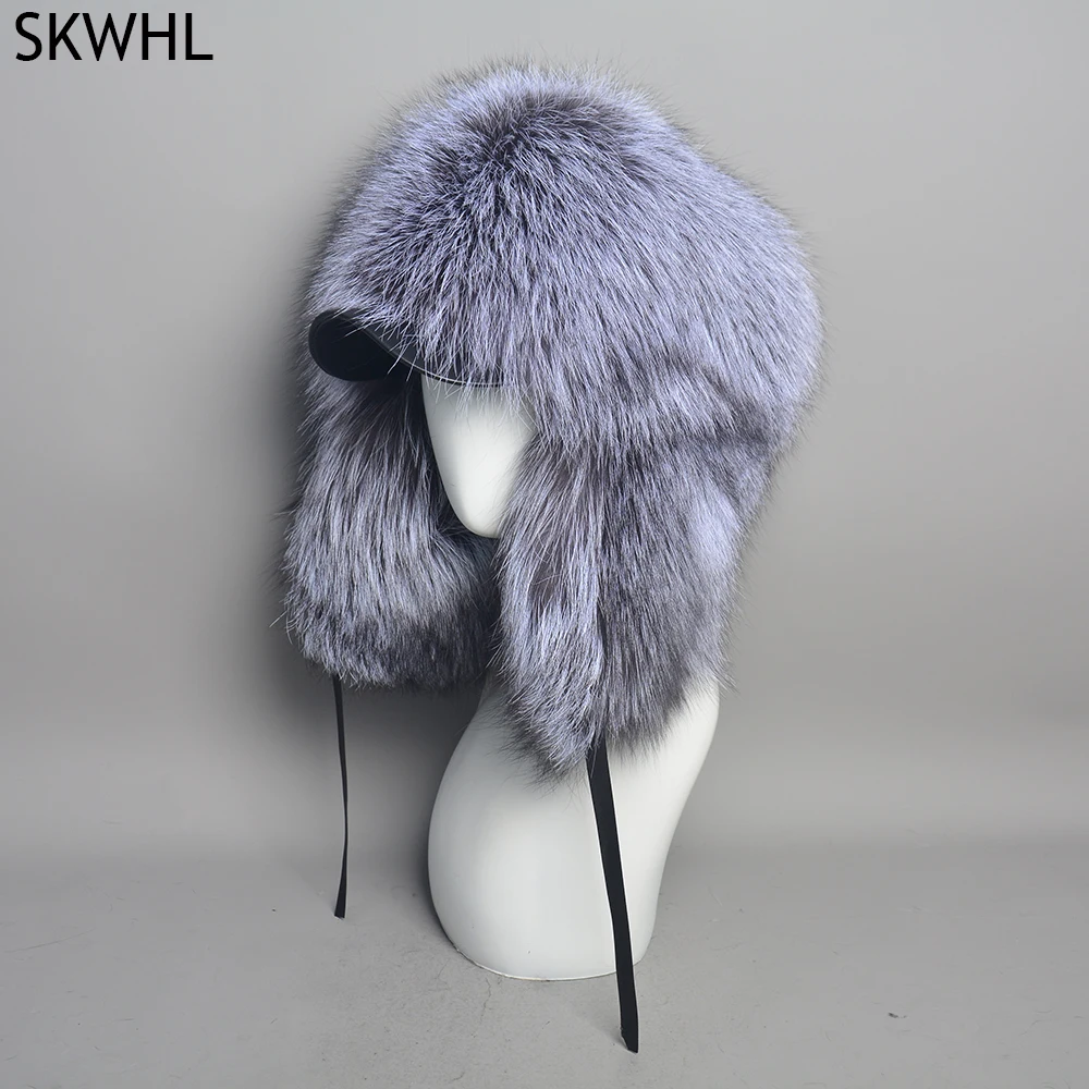 

Full Hair Fox Mao Leifeng Hat Men And Women Earmuffs Keep Warm Thickening Northeast Overlord Hat Genuine Leather Real fur