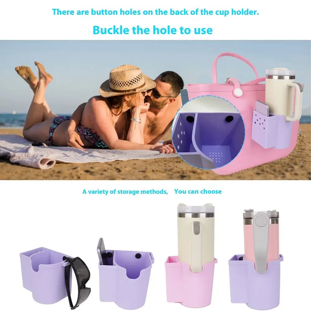 Silicone Storage Pouch Portable Soft Waterproof Beach Bag Connector Phone Holder for Bogg Bag for Bogg Bag