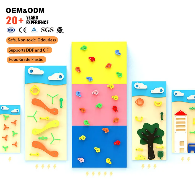 Economical Custom Designed Outdoor & Indoor Playground Equipment Climbing Walls For Child Steel HDPE Vinyl Slides Garden