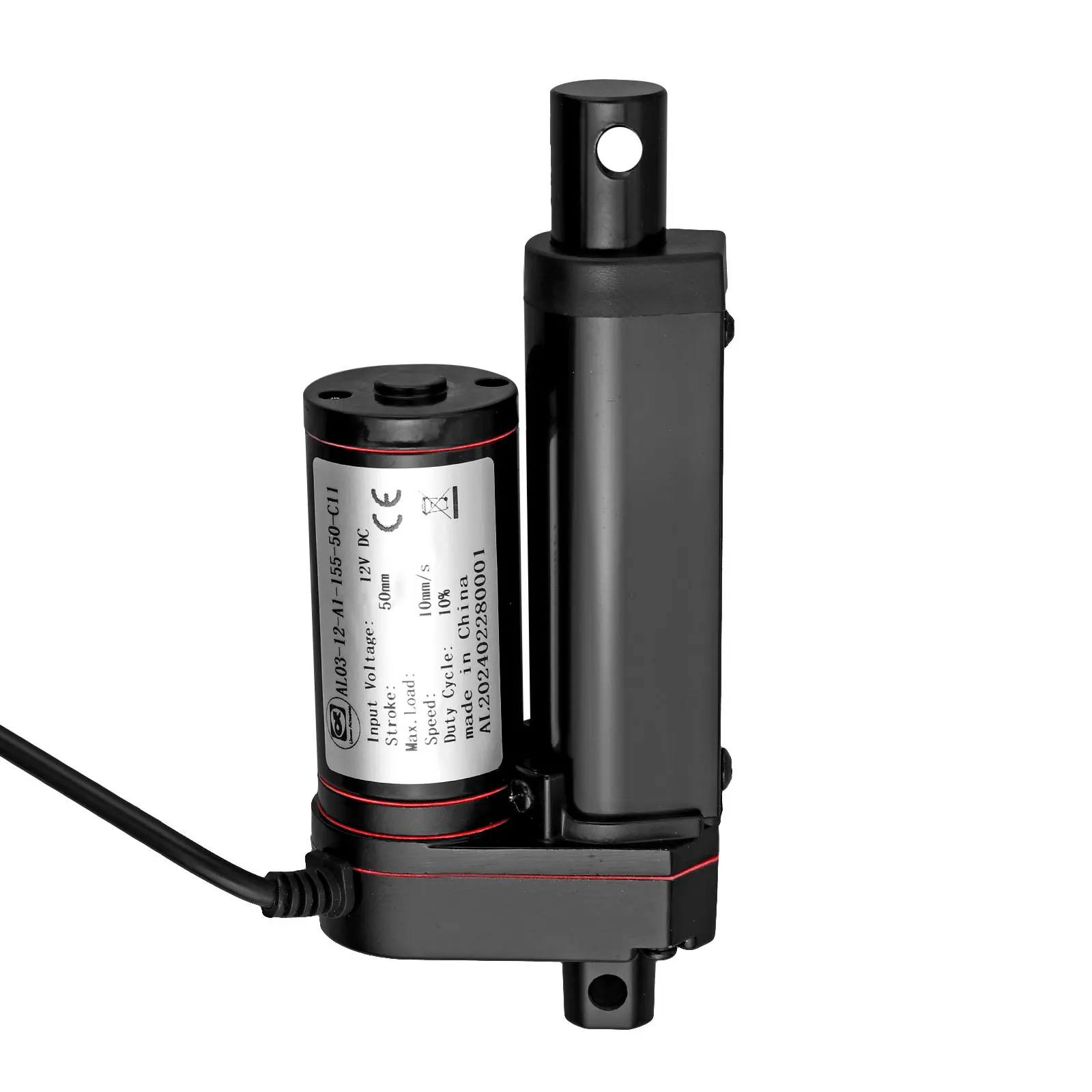 750N Linear Actuator 75kg DC12V Linear Drive Electric Motor Controller For Auto Car RV Electric Door Opener 100mm 200mm Stroke