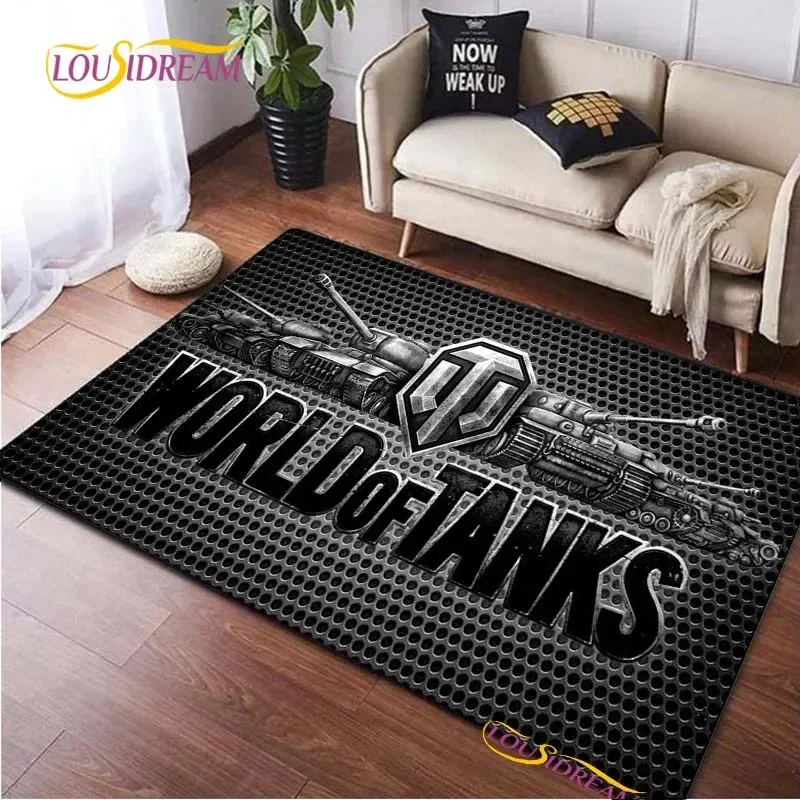 World Of Tanks Game Carpet for Living Room Bedroom Table decor Area Rugs Kitchen Door Un-slip Floor Mat Alfombra Birthday gift