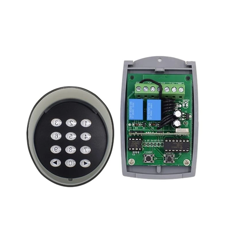 11.11433MHZ Universal Rolling Code Receiver Wireless Numeric Keypad For Automatic Garage Door Swing Gate Sliding Gate Opener