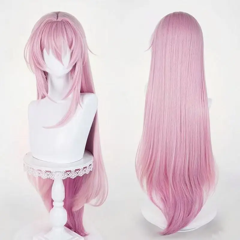 

NIKKE The Goddess of Victory Velvet Cosplay wig long pink Synthetic Wig Heat Resistant Hair Halloween Party Wigs with Rose net