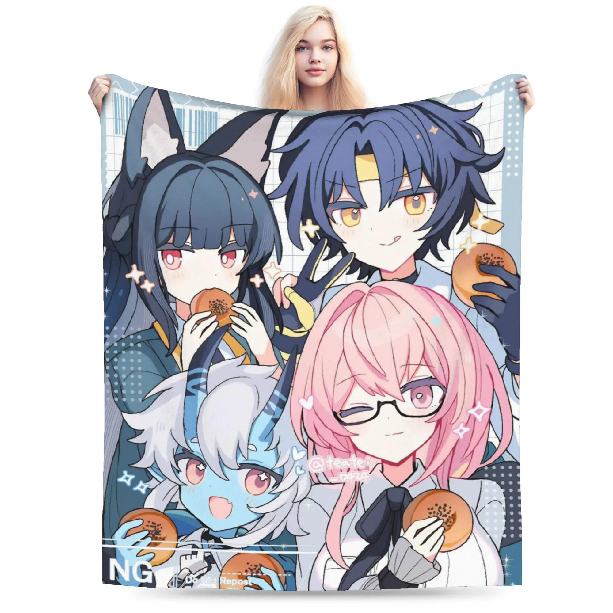 Super Soft Zenless Zone Zero Throw Blanket Premium Fleece Flannel Lightweight  Bed Blanket Warm Plush Blankets All Season Use