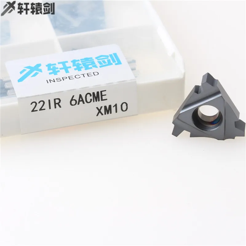 

10pcs 22 IR 5 6 ACME Indexable Tungsten Carbide Lathe 22IR 5ACME 6ACME Thread Turning Insert